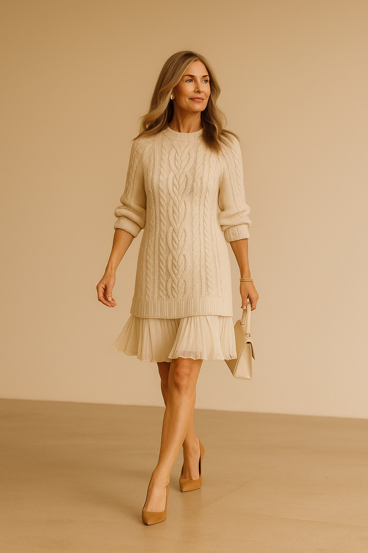 Freya™ - Knitted sweater dress