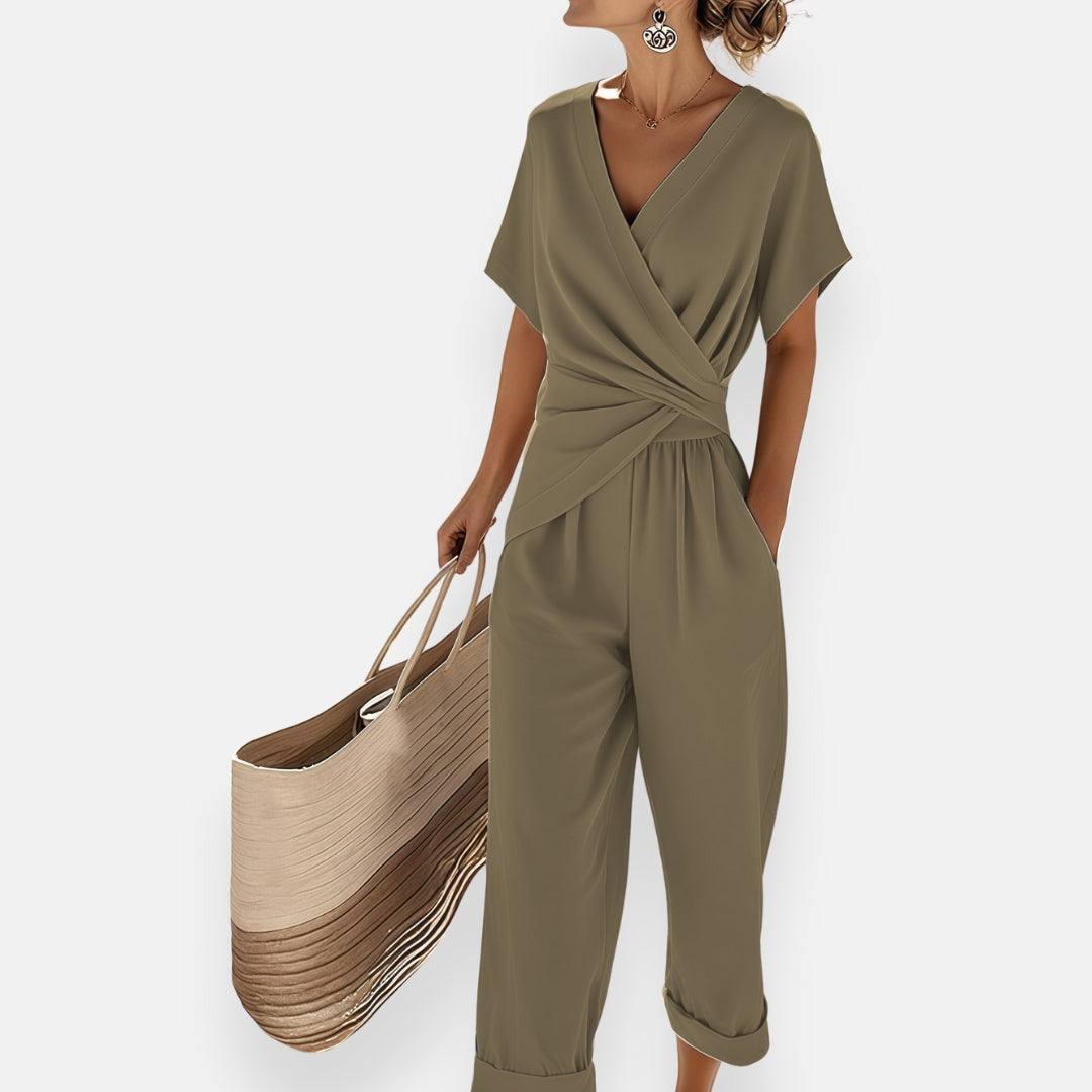 Lyra | Draped Knot Jumpsuit