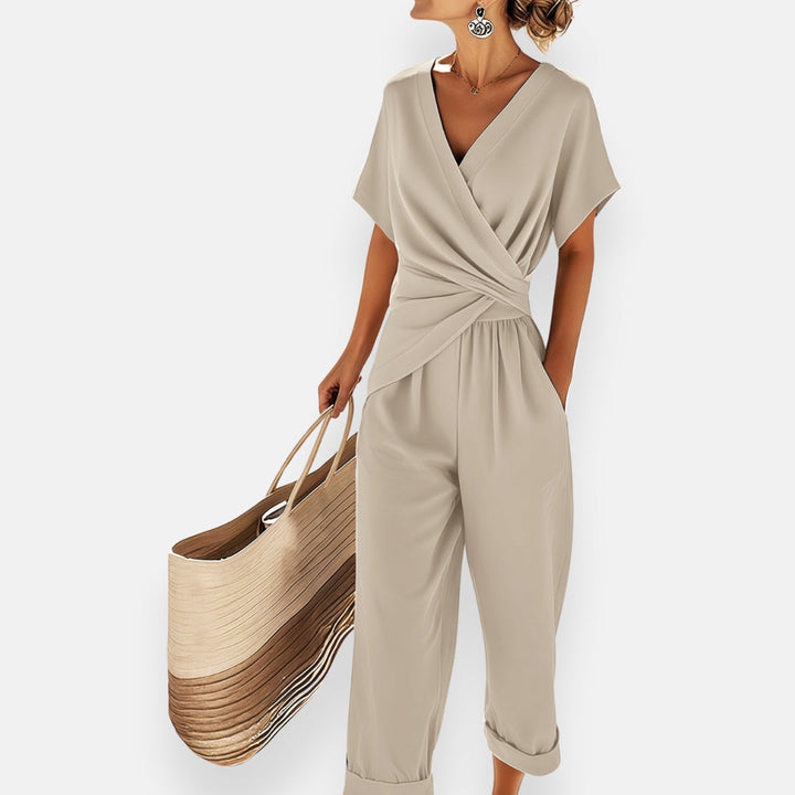 Lyra | Draped Knot Jumpsuit