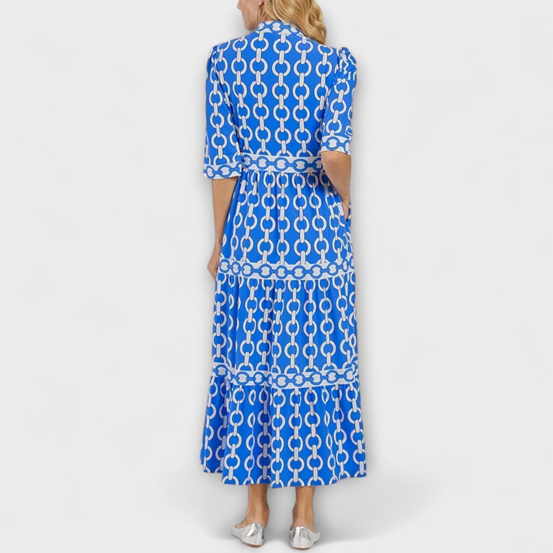 Donna | Midi Dress with Chain Pattern