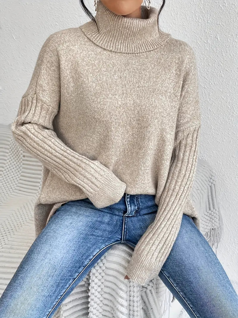 BRIGETTE – LONG TURTLENECK SWEATER