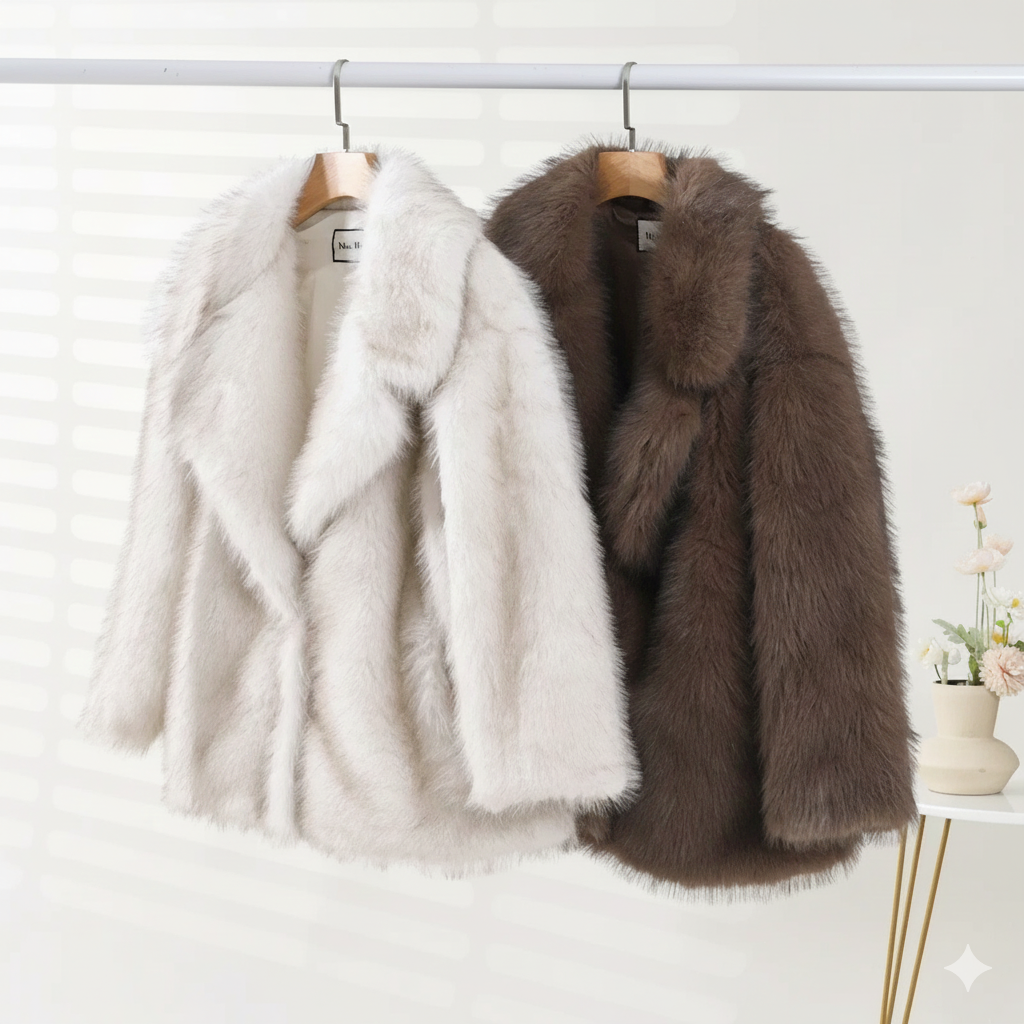 Max & Lucy Winter Luxe Faux Fur Coat