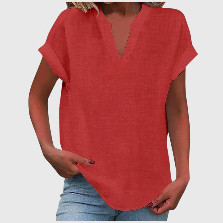 Dee - Relaxed V-Neck Blouse