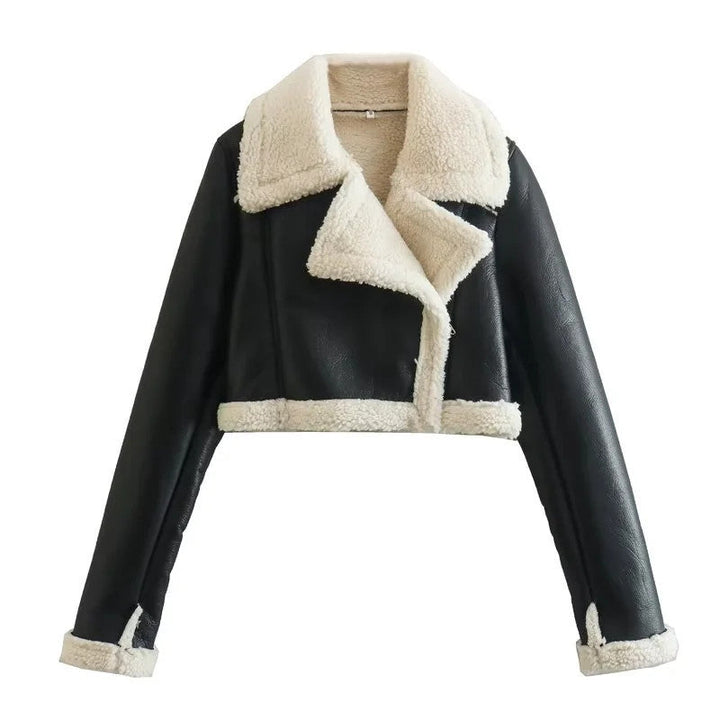 Bloom | Fur Fleece Double-sided Short Jacket