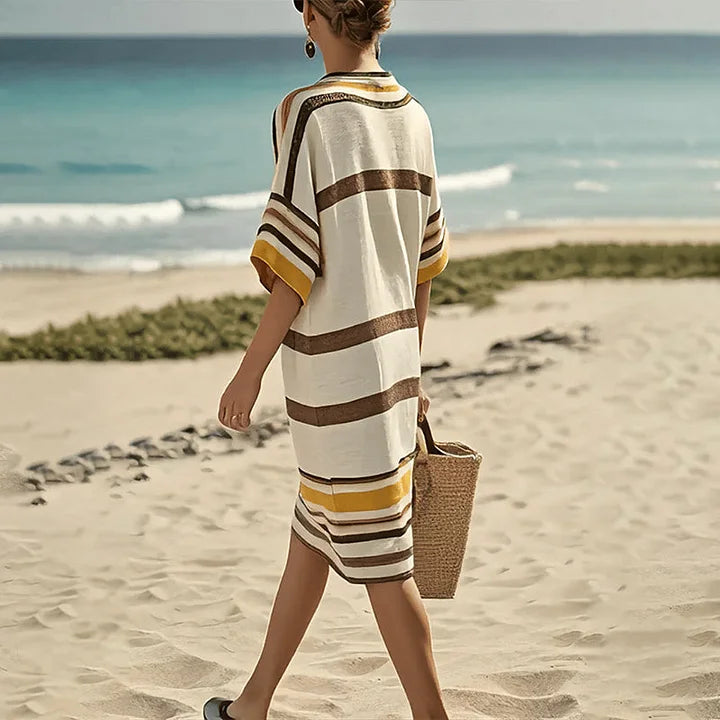 Enrica | Flowing striped dress